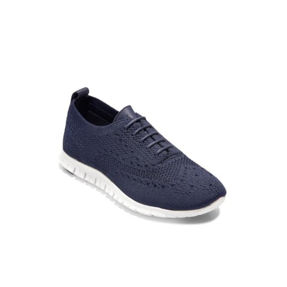 Cole Haan ‎ Women's Blue Zeroguard Stitchlight Oxford Lace Up Size 8 - Picture 1 of 8